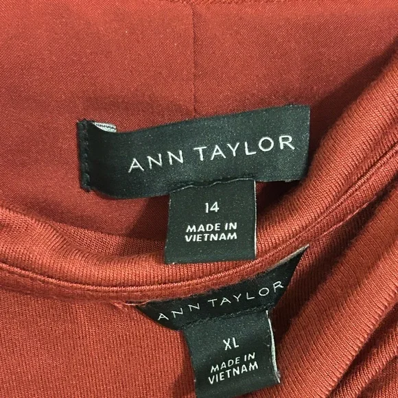 Rust Red Ann Taylor Suit with Blouse - Picture 5 of 5